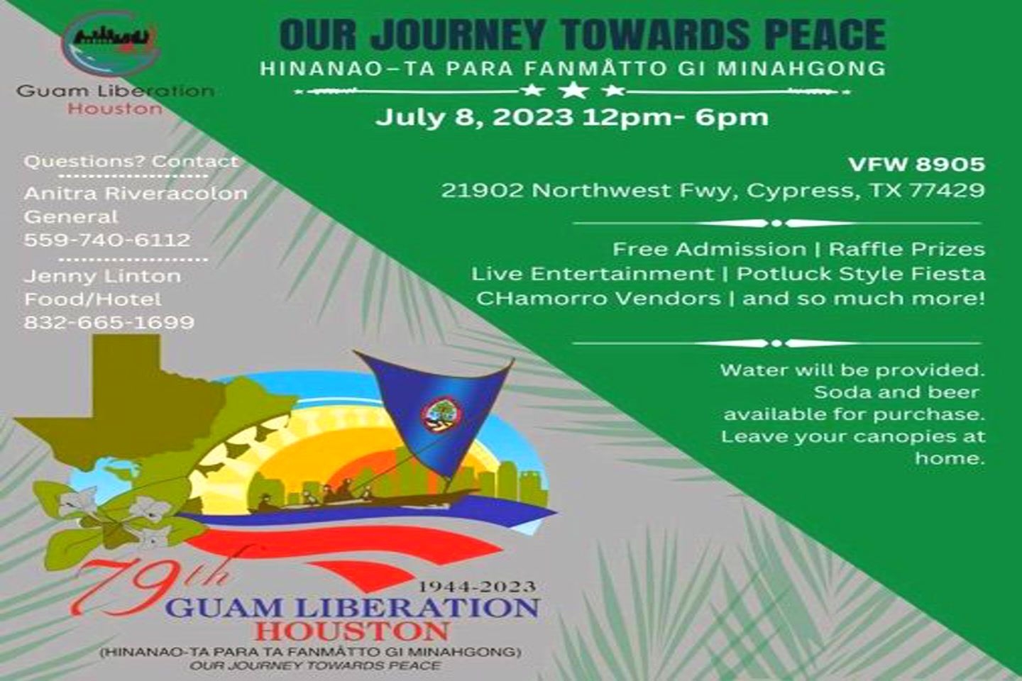 79th Annual Guam Liberation Celebration. July 8th 12PM to 6PM.